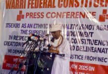 Warri Federal Constituency: Itsekiri People Accuse INEC of Bias, Reject Ward Delineation….Group insists April 4 delineation violates justice and fairness, urges Federal Government to implement Appeal Court ruling on Warri South 10-ward structure.